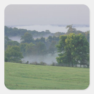 USA, Kentucky. Rolling hills of the Bluegrass Square Sticker
