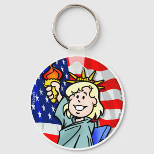 USA KEY RING