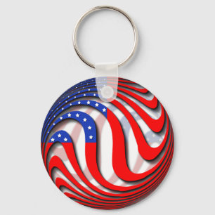 USA KEY RING