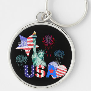 USA KEY RING