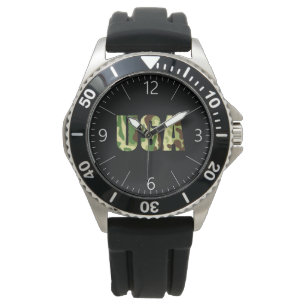 USA khaki camouflage sign Watch