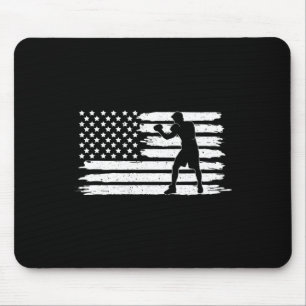 Usa Kickboxing Gloves American Flag Mma Gear Fight Mouse Pad