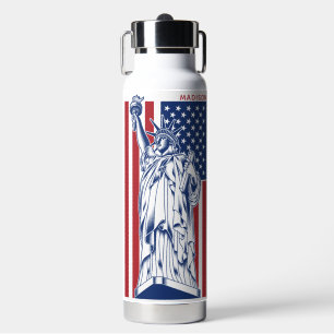 USA Liberty custom name Water Bottle