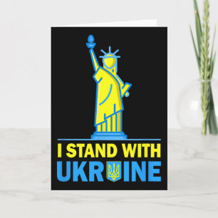 Usa Liberty Ukraine Shirt I Stand With Ukraine Ukr Card