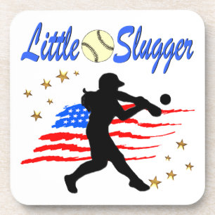 USA LITTLE SLUGGER SOFTBALL GIRLS DESIGN COASTER