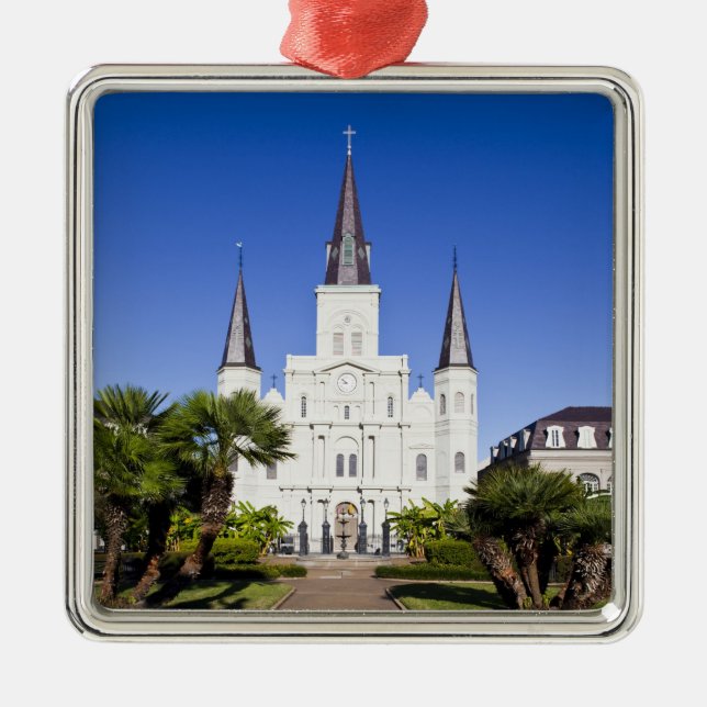 USA, Louisiana, New Orleans. French Quarter, Metal Tree Decoration (Front)