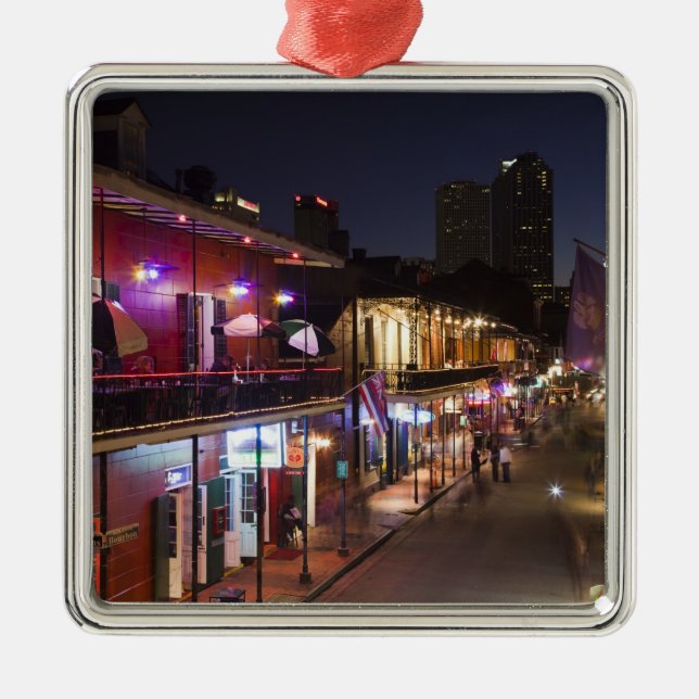 USA, Louisiana, New Orleans. French Quarter, Metal Tree Decoration (Front)
