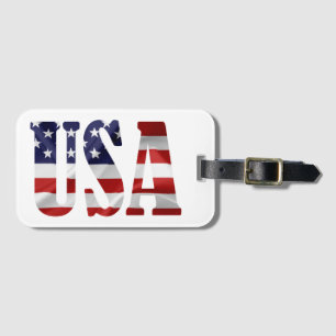 USA LUGGAGE TAG