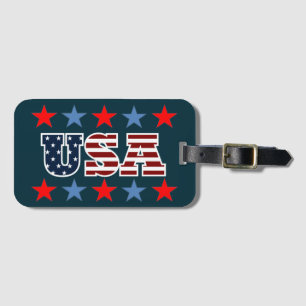 USA Luggage Tag
