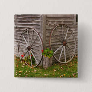 USA, Main. Wagon Wheels 15 Cm Square Badge