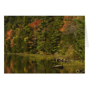 USA; Maine; Acadia NP. Fall reflections at 2