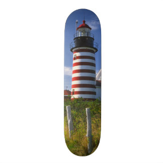 USA, Maine, Lubec. West Quoddy Head Lighthouse Skateboard