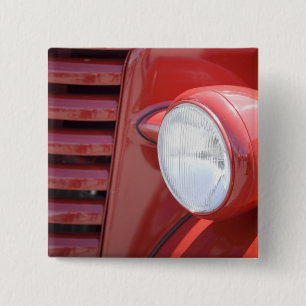 USA, Maine, Owl's Head. Headlight and partial 15 Cm Square Badge