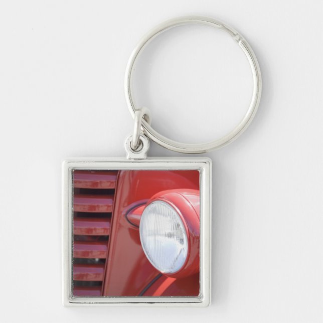 USA, Maine, Owl's Head. Headlight and partial Key Ring (Front)