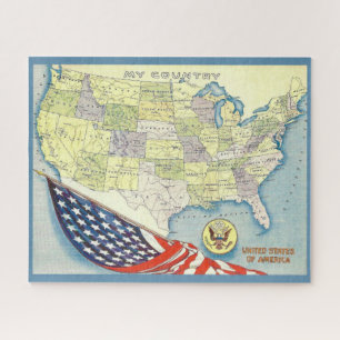 USA Map 16x20 Jigsaw Puzzle