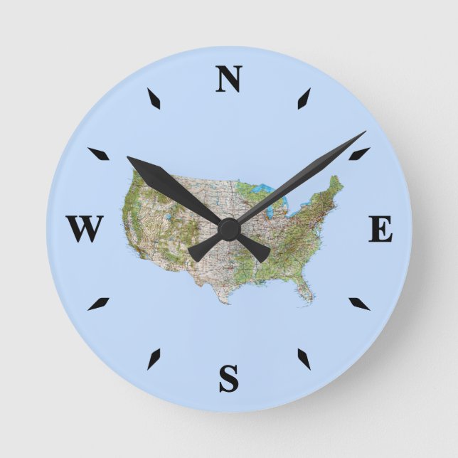USA Map Clock (Front)