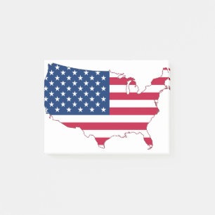 USA Map-map-usa-america-maps-united states Post-it Notes