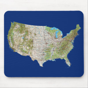 USA Map Mousepad
