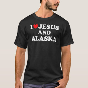 Usa Map Proud Christian I Love Jesus And Alaska T-Shirt