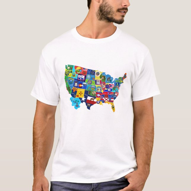USA Map T-Shirt (Front)