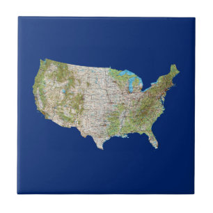 USA Map Tile
