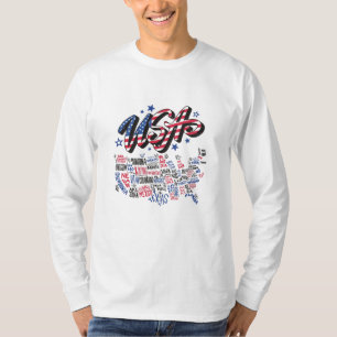 USA Map U.S. states America T-Shirt