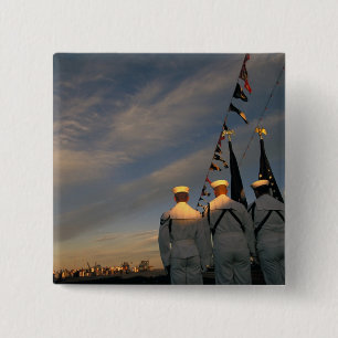 USA, Massachusettes, Boston. US Navy Colour 15 Cm Square Badge