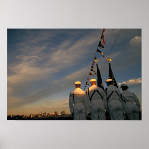 USA, Massachusettes, Boston. US Navy Colour Poster