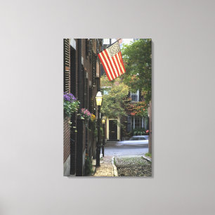 USA, Massachusetts, Boston, Beacon Hill. Canvas Print