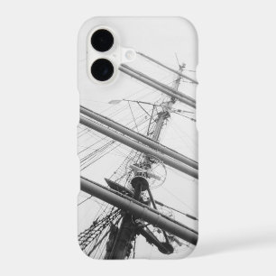 USA, Massachusetts, Boston. Masts of tall ship.