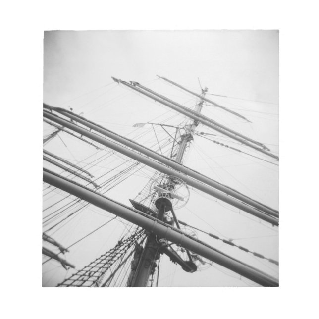 USA, Massachusetts, Boston. Masts of tall ship. Notepad (Front)