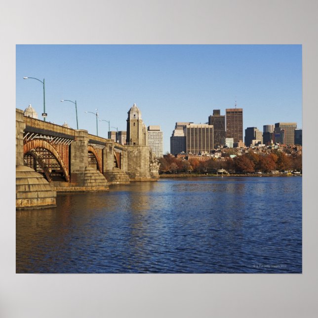 USA, Massachusetts, Boston skyline 2 Poster (Front)