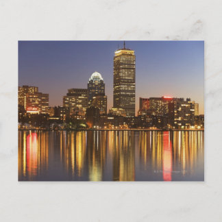 USA, Massachusetts, Boston skyline at dusk 2 Postcard