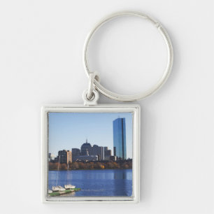 USA, Massachusetts, Boston skyline Key Ring