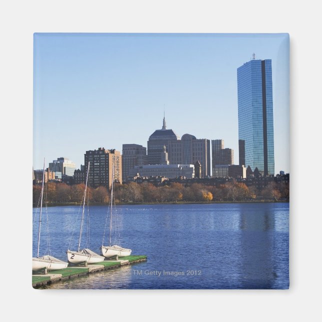 USA, Massachusetts, Boston skyline Magnet (Front)
