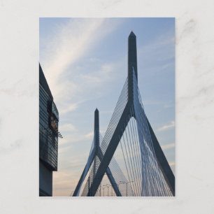 USA, Massachusetts, Boston. The Zakim Bridge. 2 Postcard