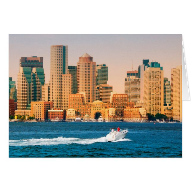 USA, Massachusetts. Boston Waterfront Panorama (Front Horizontal)
