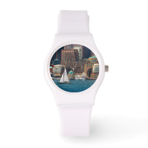 USA, Massachusetts. Boston Waterfront Skyline 2 Watch