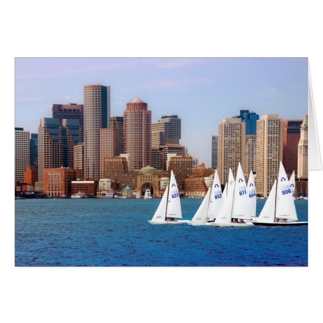 USA, Massachusetts. Boston Waterfront Skyline 4 (Front Horizontal)
