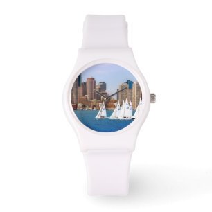 USA, Massachusetts. Boston Waterfront Skyline 4 Watch