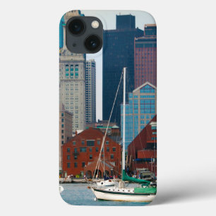 USA, Massachusetts. Boston Waterfront Skyline iPhone 13 Case