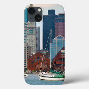 USA, Massachusetts. Boston Waterfront Skyline iPhone 13 Case