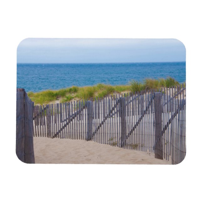 USA, Massachusetts. Dunes And Path Magnet (Horizontal)
