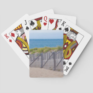 USA, Massachusetts. Dunes And Path Playing Cards