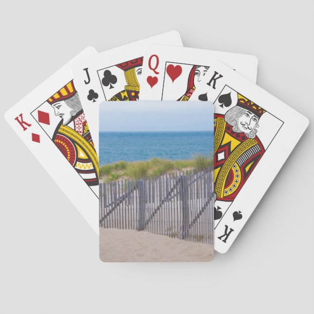 USA, Massachusetts. Dunes And Path Playing Cards (Back)