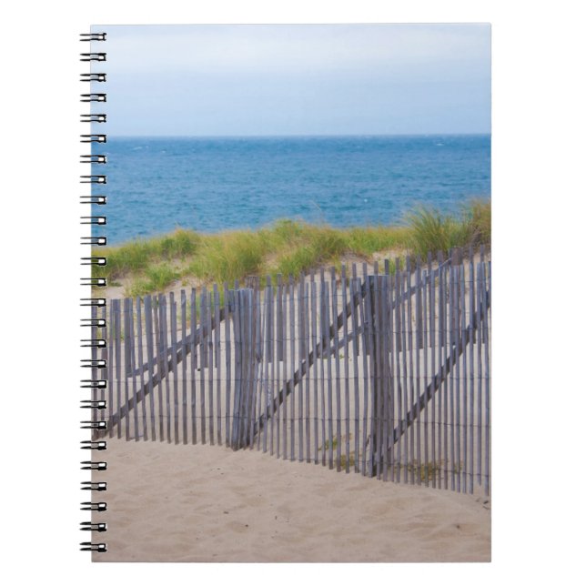 USA, Massachusetts. Dunes And Path Spiral Notebook (Front)