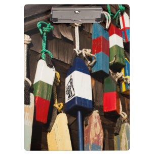 USA, Massachusetts, Gloucester, Lobster Buoys 2 Clipboard