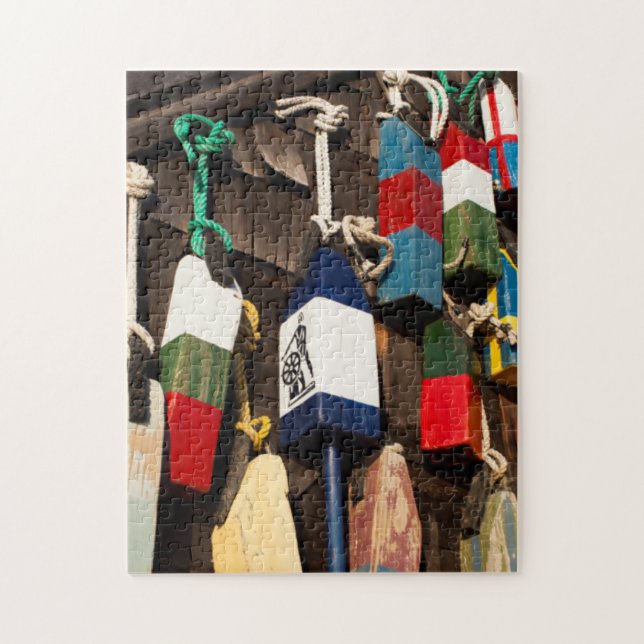 USA, Massachusetts, Gloucester, Lobster Buoys 2 Jigsaw Puzzle (Vertical)