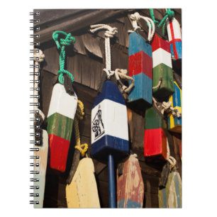 USA, Massachusetts, Gloucester, Lobster Buoys 2 Spiral Notebook