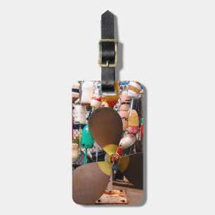 USA, Massachusetts. Propeller And Floats Luggage Tag